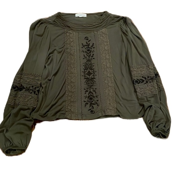 Coco+Jaimeson S green long sleeve blouse - Picture 1 of 12